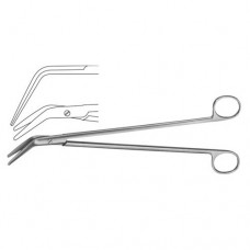 Dissecting Scissor for Cutting of Bowel Angled 60° , 28 cm - 11"